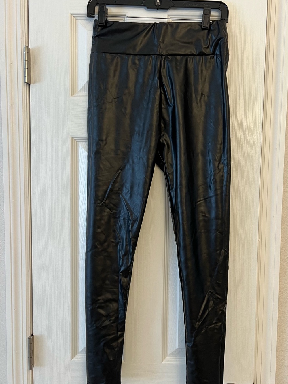 Cupshe Black Faux Leather Leggings